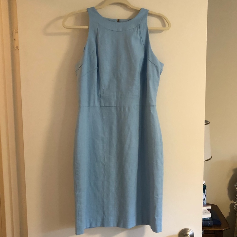 Ann Taylor Baby Blue Sheath Dress NWT